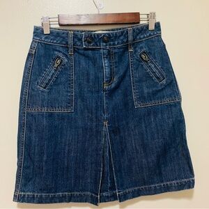 Vintage Y2K Gap denim mini skirt kick pleat size 1